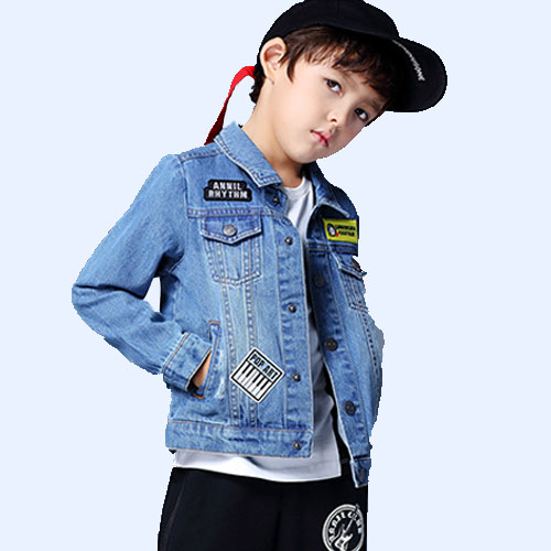 2018 HOT CHILDREN LONG SLLEEVED LAPEL SHIRT JACKET