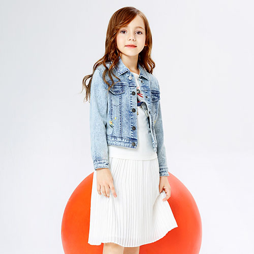 CHILDREN COWBOY SHORT DENIM JACKET