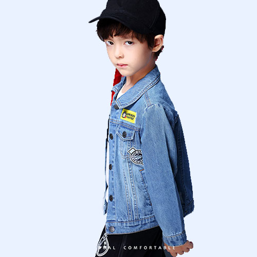 2018 HOT CHILDREN LONG SLLEEVED LAPEL SHIRT JACKET
