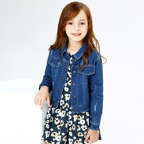 CHILDREN COWBOY SHORT DENIM JACKET