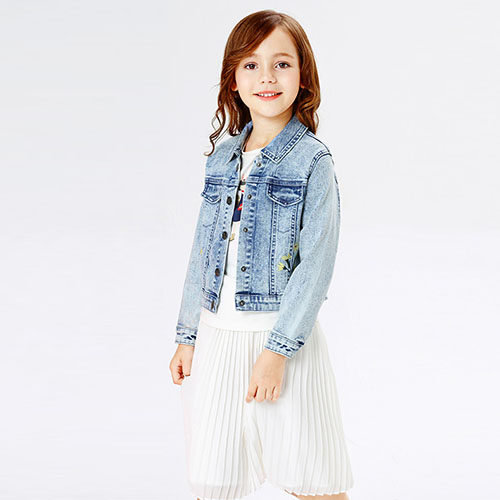 CHILDREN COWBOY SHORT DENIM JACKET