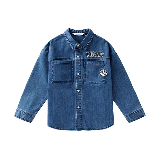 2018 NEW CHILDREN LONG SLLEEVED LAPEL SHIRT JACKET
